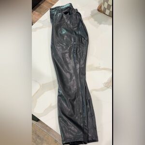 Women’s Abercrombie & Fitch Black Leather Pants